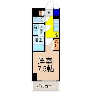 1Kの間取り画像