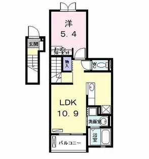 アリビエ Ⅰ【202号室】の間取り