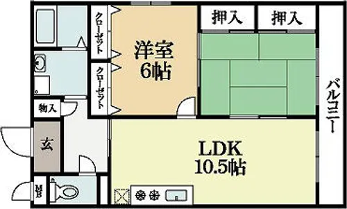 コンフォールパオ【1階】の間取り