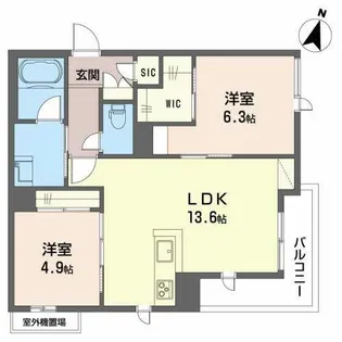 シャーメゾン ルミエール【0301号室】の間取り