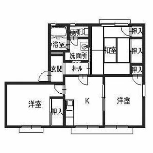 シヤンボール角谷II【B101号室】の間取り