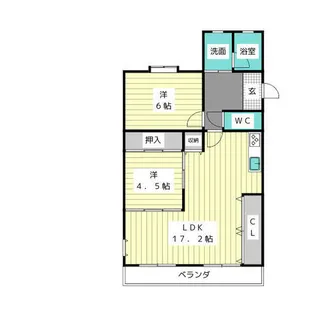 グリーンハイツ名東【3階】の間取り
