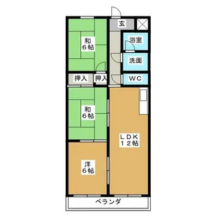 シャトーエミール【3階】の間取り