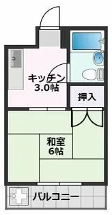 バンブーハイツ【2階】の間取り
