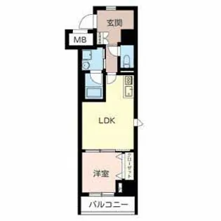 天満橋D’sコート【4階】の間取り