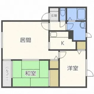 KIハウスN50C棟【202号室】の間取り