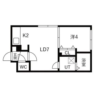 ラフィーネ学園前【4階】の間取り