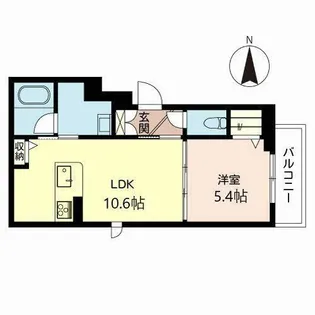 ラフィーネ下鴨【2階】の間取り