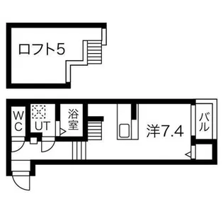 ブライト鶴舞【1階】の間取り