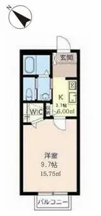 MAST COURT 近江【0201号室】の間取り