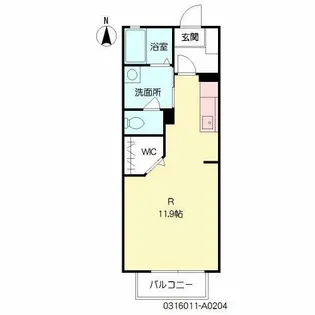 ジュネス西宮市【2階】の間取り