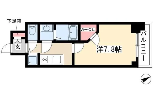 プレサンス栄ライズ【908号室】の間取り