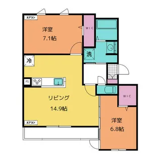D-avance柱Ⅰ【3階】の間取り