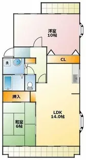 ラフィーネ草間【3階】の間取り