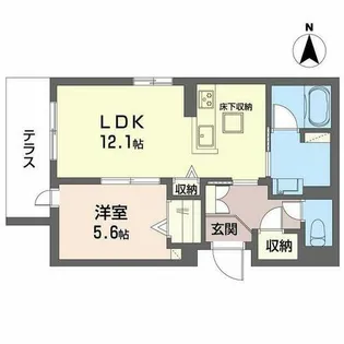 レジデンス 茨木春日【0103号室】の間取り