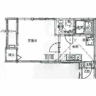 フォービエン川西【203号室】の間取り