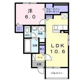 ルミエールM Ⅱ【1階】の間取り