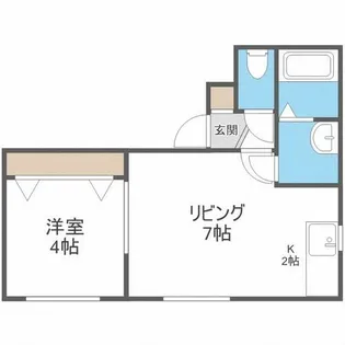 メイプルメゾン創成川公園【4階】の間取り