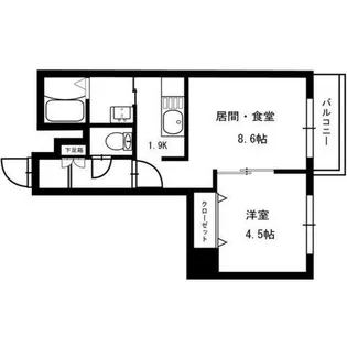 メイプルメゾン発寒南【4階】の間取り
