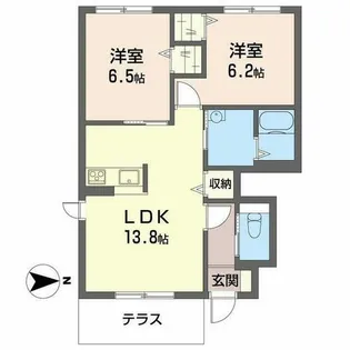 シャーメゾン・ひまわり【1階】の間取り