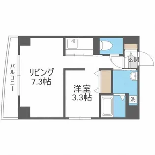 札幌レジデンス植物園【4階】の間取り
