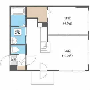 モルティーニ南円山【3階】の間取り