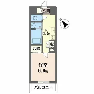 a la mode Hineno【0406号室】の間取り