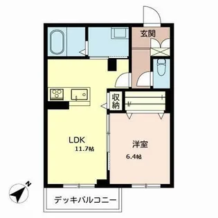 カーサ アトリオSK【0102号室】の間取り