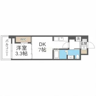 JPレジデンス大阪城東4【7階】の間取り