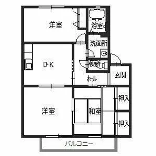 フラワータウン【0202号室】の間取り