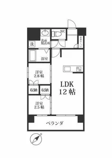 MODERN PALAZZO六本松station【8階】の間取り
