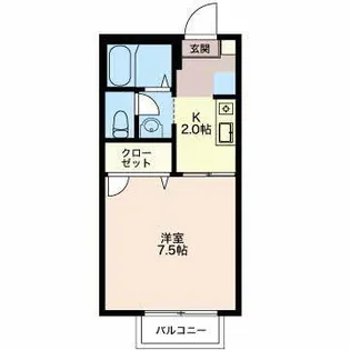 グリーンヒルズⅢ【2階】の間取り