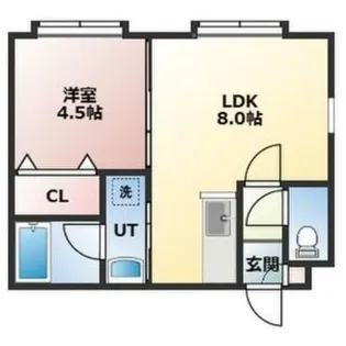 ラ・クレア【203号室】の間取り
