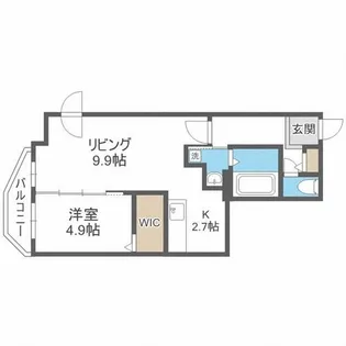 ビッグレジデンス旭ヶ丘【3階】の間取り