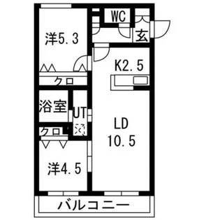 Lien北18【2階】の間取り