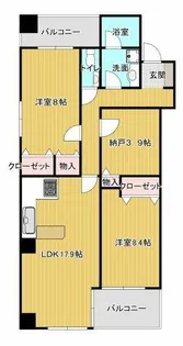 エクスコート高津【4階】の間取り
