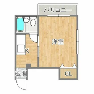 京橋ハイツ小川【1階】の間取り