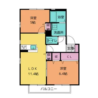 アメニティ Ⅱ【2階】の間取り