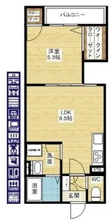 ラモーナ佃Ⅰ【3階】の間取り