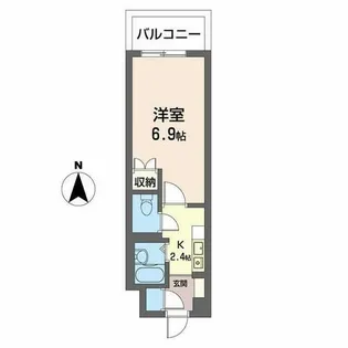 ファリオ四条【0202号室】の間取り