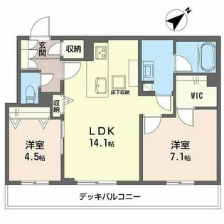 シャーメゾン 守山【1階】の間取り