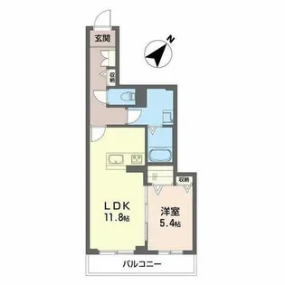 ローズガーデン3号館【0303号室】の間取り