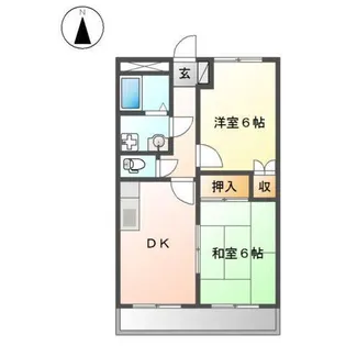エスポワールマキ【1階】の間取り