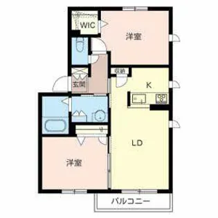 シャーメゾン ヴィルヌーブ【0201号室】の間取り