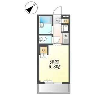 1Rの間取り画像