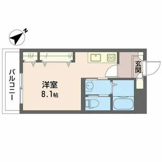 エンカーサ・アイ・寺家町【0202号室】の間取り