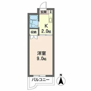 エスティ21【0307号室】の間取り