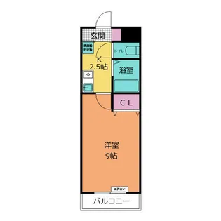 A・City東新町Ⅱ【3階】の間取り