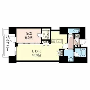 マストライフ南4条【00808号室】の間取り