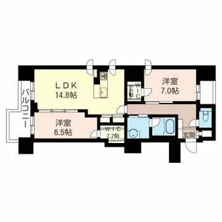 マストライフ南4条【01207号室】の間取り